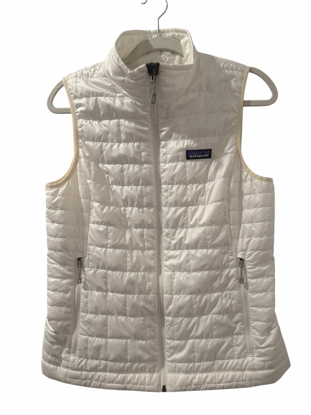 Patagonia Women’s Nano Puff Vest Birch White PrimaLoft Size Medium